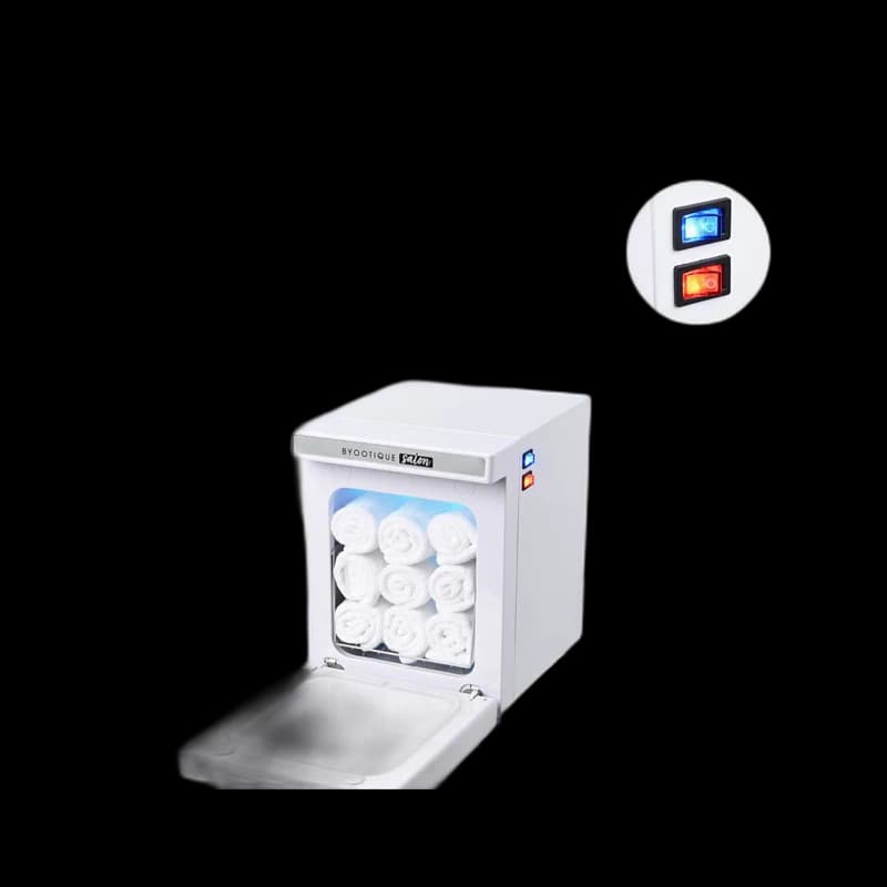 5L salon hot-towel warmer cabinet with stainless rack