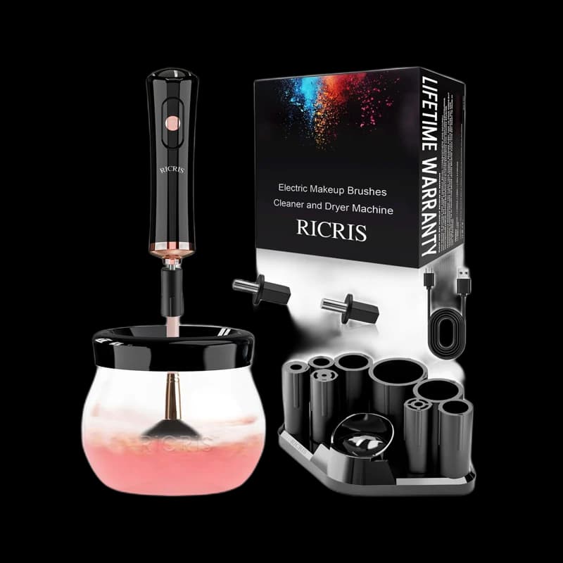 Automatic electric makeup-brush cleaner and dryer